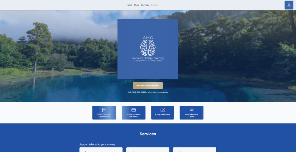 AMG Counseling - Client site preview